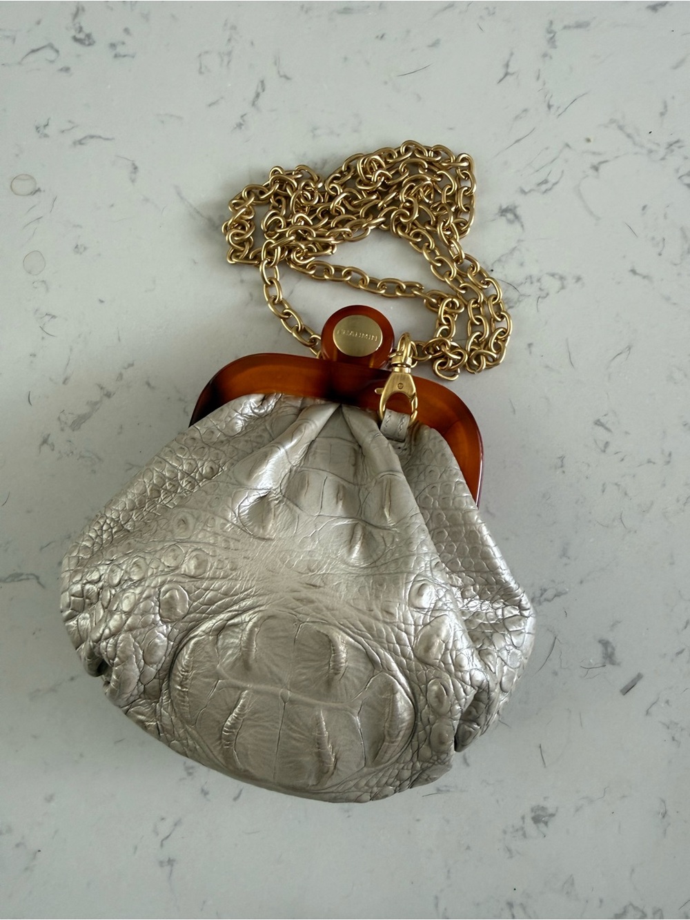 RARE Brahmin Ashlee Bakelite Pucker Pouch